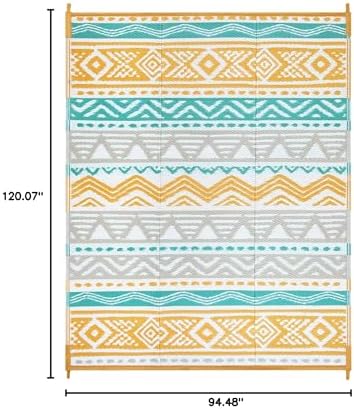 Lahome Outdoor Rugs 8x10 Waterproof, Reversible Outdoor Plastic Straw Rug - Image 2