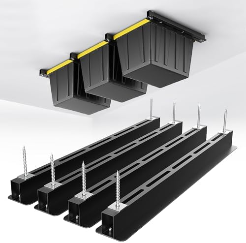 EVERHANGER Ceiling Storage Rack, Heavy Duty Overhead Garage Storage Rack by ToolStorageOrganizer