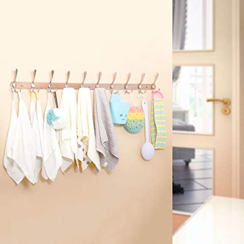 WEBI Coat Rack Wall Mount,37 5/8" Long Coat Hanger Wall,Coat Hooks Wall Mounted,Triple Hook Rack,10 Hooks for Hanging Coats,Clothes,Jacket,Hats,Black,2 Packs - Image 6