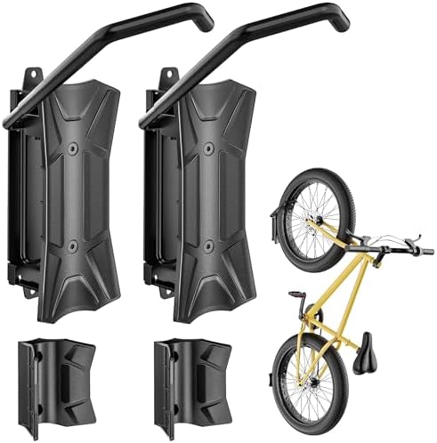 monTEK Swivel Bike Wall Mount for Fat Tire, Up to 4.5" Tire Width, 2 Pack by monTEK