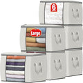 Fab totes 90L Clothes Storage, Foldable Thick Fabric Blanket Storage Bags by Fabtotes