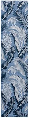 SAFAVIEH Washable Rug Outdoor Cabana Collection - 2' x 10' Runner, Black & Grey, Non-Shedding & Easy to Clean, Ideal for Patio, Backyard, Mudroom (CBN452H) - Image 3