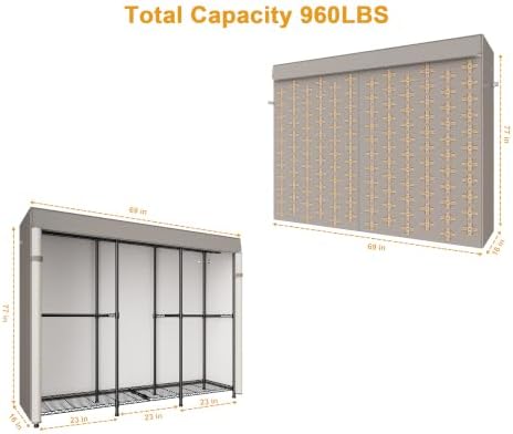 ULIFHOME E14C Pro Heavy Duty Closet Organizer System (Brand Custom) - Image 2