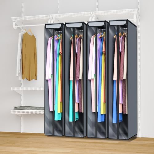 Univivi Garment Bags for Hanging Clothes, Large Dress Bag 60 In, 2 PCS - Image 6