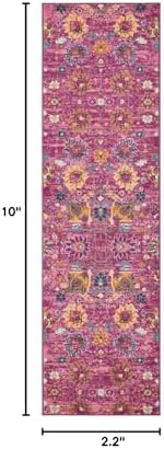 Nourison Home Passion Fuchsia 2'2" x 10' Area Rug - Easy Clean, Non Shedding, Bed Room, Living Room, Dining Room, Kitchen (10' Runner) - Image 2