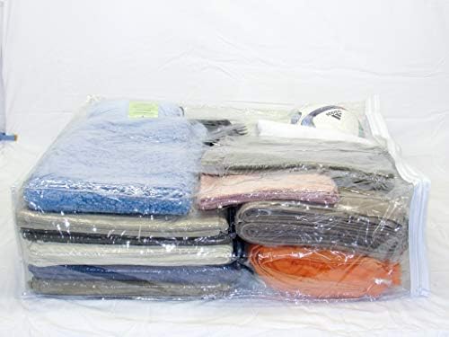 10-Pack Clear Vinyl Zippered Storage Bags 24 x 27 x 7 Inch for Comforters and Bedding Sets - Image 3