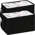 Hinwo 102L XXL Canvas Storage Bin with Lid and Handles, 2-Pack by Hinwo