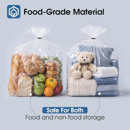 36" X 48" Open End Large Storage Bags (50 Count) - 50 Black Ties Included - Image 7