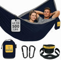 Wise Owl Outfitters Camping Hammock – up to 500lbs Portable Hammock with Tree Straps - Travel, Backpacking, Hiking, Outdoors Camping Gear - Single or Double by WiseOwlOutfitters