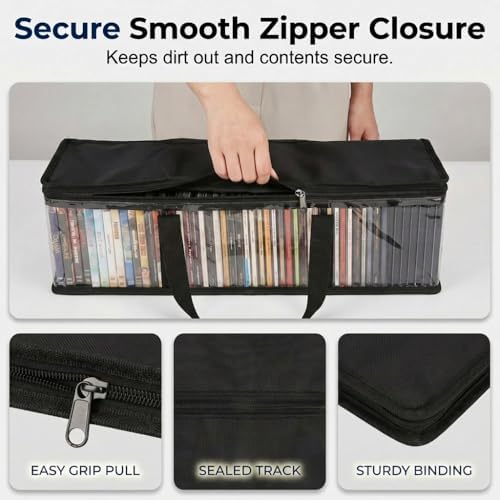 Large Capacity Waterproof Organizer Bag with Handles, 2026 New Large Moving Bags, Storage Bags for Space Saving, Clear Storage Bins with Lids for Clothes, Bedroom, Moving (4, Black) - Image 5