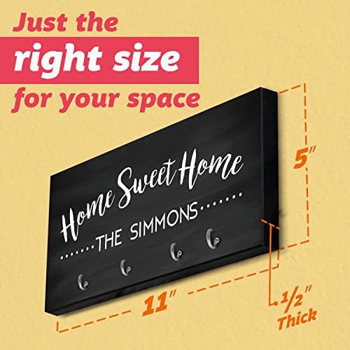Pattern Pop Personalized Chalkboard Look Home Sweet Home Key Hanger - Image 5