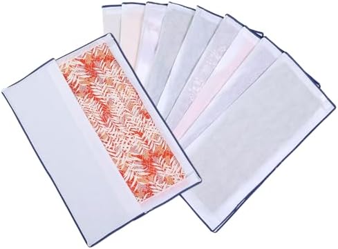Astro 173-11 Kimono Storage Bags, White, 3-Way Opening, Set of 10, Transparent Window, Non-Woven Fabric, Zipper Type by ASTROSTORAGE