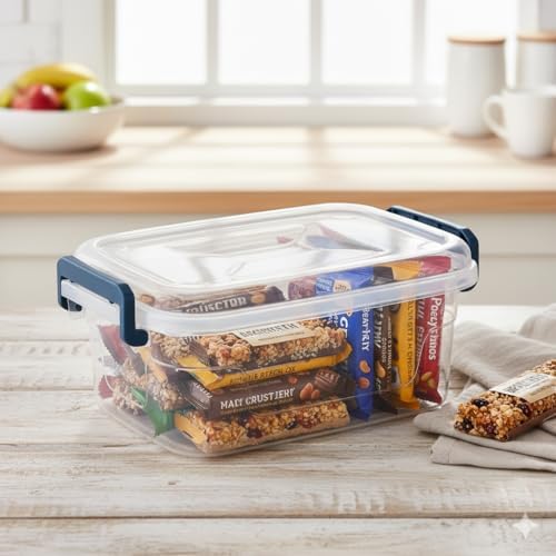 Tribello Small Clear Storage Bins with Lids, Bulk 16-Pack Stackable Plastic Storage Containers for Home Organization – Totes for Closet and Underbed Storage, 2.6 Quarts - Image 7