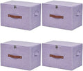 4PCS Storage Bins with Zipper Lids Decorative Lidded Basket Box by VinneGenzz