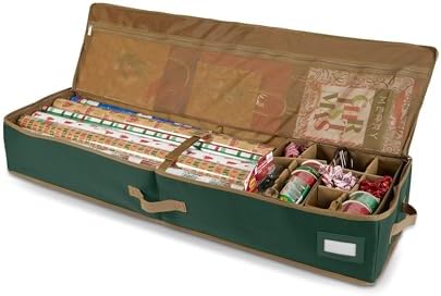 Covermates Gift Wrap Storage Organizer, 57" W x 13" D x 6.5" H, Green by Covermates