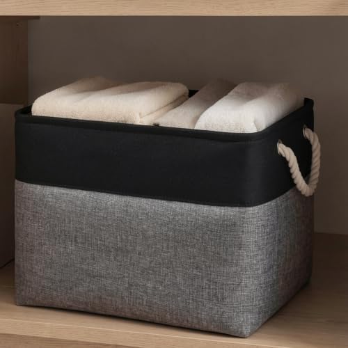 16x12x12 In Foldable Fabric Large Storage Bins with Handle 3 Pack - Image 6