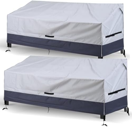 Patio Loveseat Cover Waterproof 420D Bench Cover, 70"x30"x31", 2pc by AloomisDirect