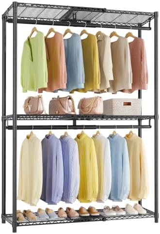 VIPEK X1 Max Expandable Clothes Rack, 7ft Extra Tall Closet System, Black by VIPEK