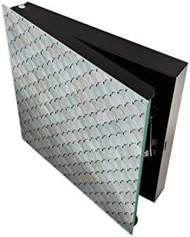 Concept Crystal 50 Keys Cabinet with Decorative Front Panel and Glass White Board KN06: Textures and Tiles 2 Series - Image 3