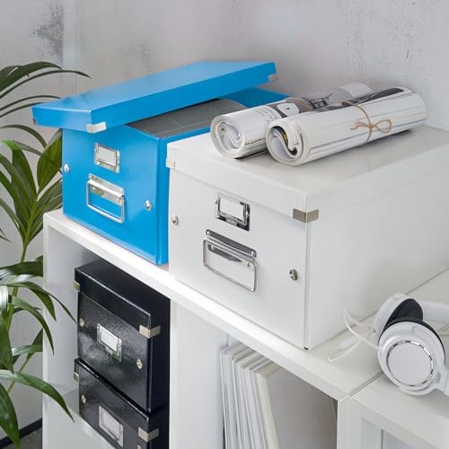 Leitz A5 Storage Box, Click and Store Range 60430001 - Small, Blue Storage Box A4 - Image 6