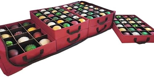 612 Vermont Flat Under Bed Ornament Storage, Holds 108 Ornaments - Image 6