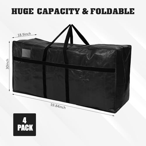 4 Pcs 149 Gallon Extra Large Moving Bags Heavy Duty Storage Bag - Image 2