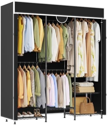 Garvee Heavy Duty Carbon Steel Portable Closet, 1100lbs, Adjustable by Garvee
