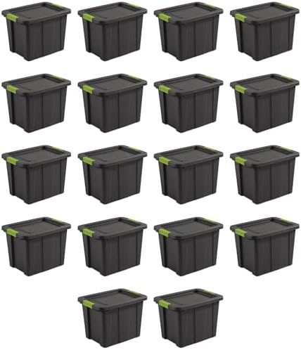 Sterilite Latching Tuff1 Tote Containers w/Lids, 18 Gallon, 18-Pack by Sterilite