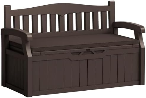 Flamaker 80 Gallon Storage Bench with Cushion, Waterproof, All-Weather by Flamaker