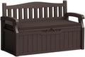 Flamaker 80 Gallon Storage Bench with Cushion, Waterproof, All-Weather by Flamaker