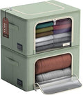 Sorbus Jumbo Clothing Storage Bins with Clear Window (2 Pack, Teal) by Sorbus