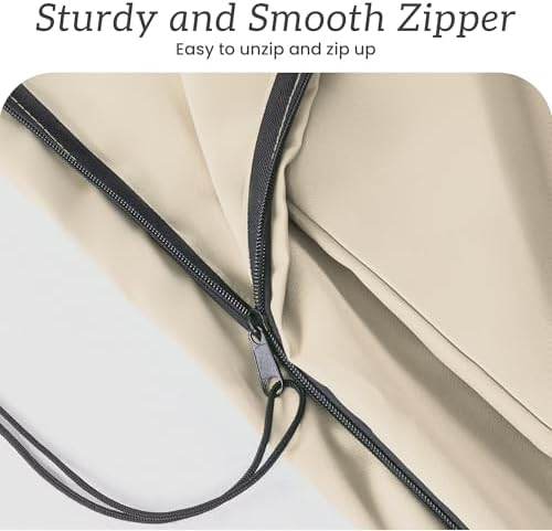 Cantilever Patio Umbrella Cover with Zipper and Rod - Image 5