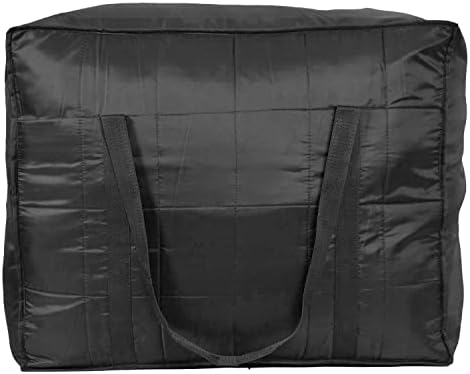 ANKIT INTERNATIONAL Jumbo Storage Bag for Clothes & Bedding – Lightweight Moisture Proof Parachute Fabric Organizer with Zipper & Handles, Large Capacity Storage for Blankets, Comforters (Black) - Image 3