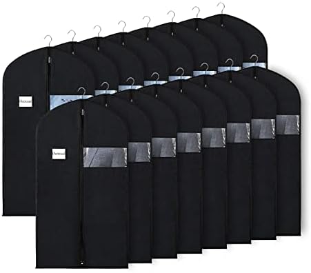 Univivi Garment Bag Suit Bag for Storage and Travel, 40 Inch, Set of 16 by Univivi