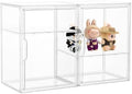 LXLXXL 2 Tier Stackable Acrylic Display Case with Magnetic Lids, 2 Pack by LXLXXL