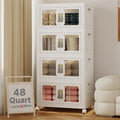 UAMFURI Stackable Storage Bins with Lids, 192QT Extra Large Storage Cabinet by UAMFURIDirect