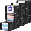 90L Large Storage Bags, 10 Pack Clothes Storage Bins Closet Organizers by BuddingJoy-BuildaJoyfulLifeforYou