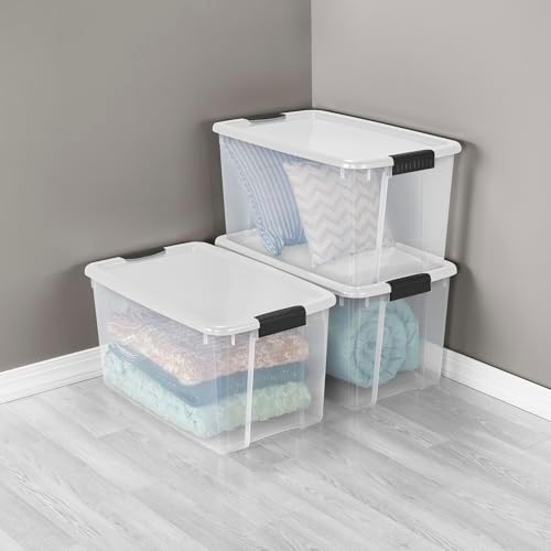 Sterilite Ultra Latch Box with Lids for Home and Office, 70 Quart, 12-Pack - Image 6