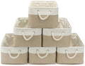 15.7x11.8x8.26 Inch Fabric Large Storage Bins with Handles 6 Pack by VQRTEXAStorageBasket