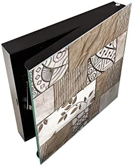 Concept Crystal 50 Keys Cabinet with Decorative Front Panel and Glass White Board KN06: Textures and Tiles 2 Series - Image 3