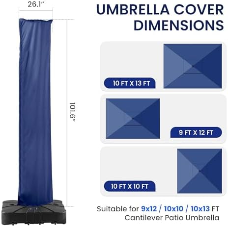 Cantilever Patio Umbrella Cover Outdoor Offset Umbrellas Cover - Image 3