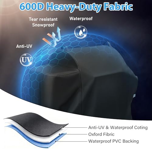 Utheer 600D Waterproof Grill Cover for Pit Boss Navigator 850 1300 1250 - Image 3