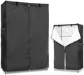 Wire Rack Covers,Heavy Duty 600D Dustproof Waterproof Storage Rack Covers for Metal Shelves,Storage Shelf Cover with Zipper for Wire Shlef,48''W x 18''D x 82''H,Black by Dalema