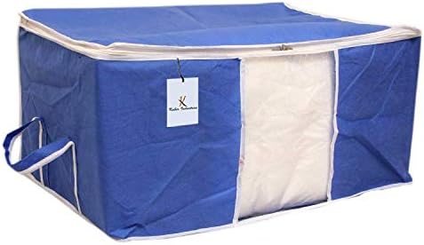 Kuber Industries Underbed Storage Bag, Storage Organiser, Blanket Cover Set of 6 - Royal blue, Extra Large Size-CTKTC14149 - Image 3