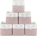 Patvingot 11-Inch Fabric Cube Storage Bins with Handles,6 Pack,Foldable by Patvingot