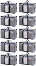 TAILI 10 Pack Silver XXL Moving Bags,Storage Bags with Visible Window by TAILI