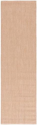 SAFAVIEH Washable Rug Outdoor Courtyard Collection - 2'3" x 14' Runner, Natural & Cream, Non-Shedding & Easy Cleaning, Ideal for Patio, Entryway, Mudroom, Hallway, Kitchen (CY8521-03012) - Image 3