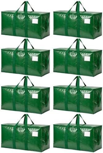 Songrey Extra Large Heavy Duty Moving Bags, 8 Pack, Dark Green by Unknown