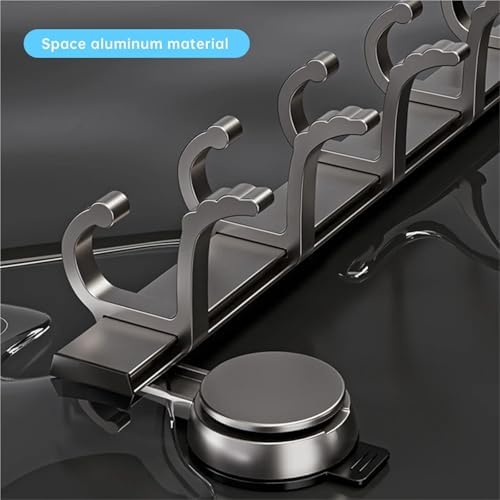 Metal Coat Hook Rail Suction Cup Door Rear Hook Perforation-Free Strong Load Bearing Hanging Rack Storage Wall(Seven Hooks) - Image 5