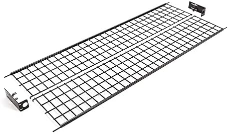 Econoco Brand Commercial Rolling Z-Rack with Wire Shelf - Black Base - Image 2